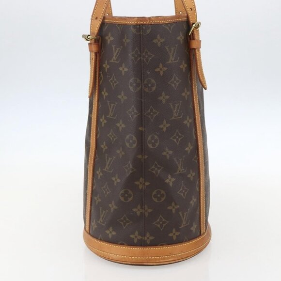Authentic LOUIS VUITTON Monogram Bucket GM Shoulder Bag M42236 LV - Picture 10 of 16